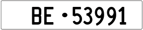 Trailer License Plate